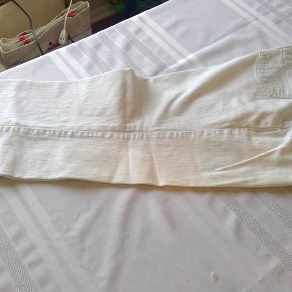 Blue Identity White & Gold Jeans size 14P - Picture 3 of 4